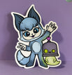 Ghost Fox Mascot
