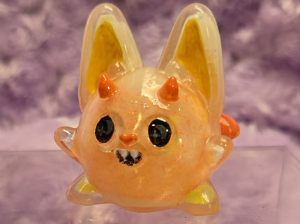 Sprinkle Bat - Milky Glow the mini Candy Corn Cat Bat