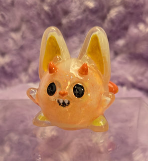 Sprinkle Bat - Milky Glow the mini Candy Corn Cat Bat