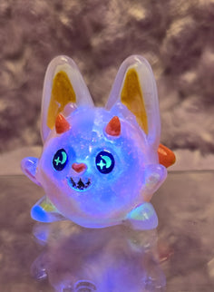 Sprinkle Bat - Milky Glow the mini Candy Corn Cat Bat