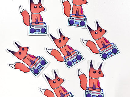 Music Fox sticker