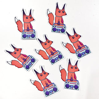 Music Fox sticker