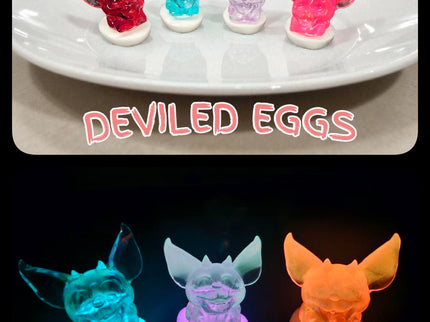 Double Casket Toys - bedeviled eggs (pick your color from the drop down menus)