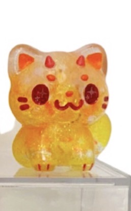 Sprinkle Bat - candy corn chub cat mini