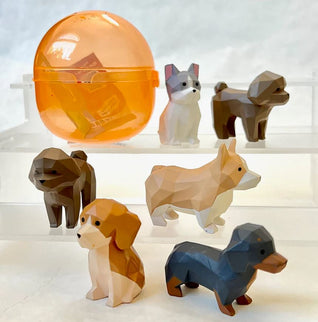 Carved Dogs Figurine