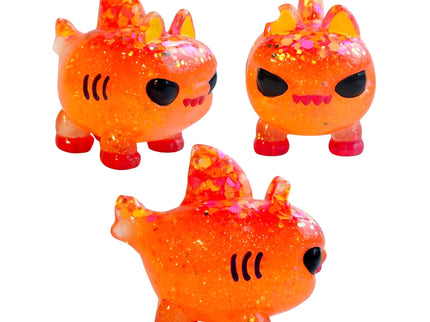 Orange Sparkles Cat Shark
