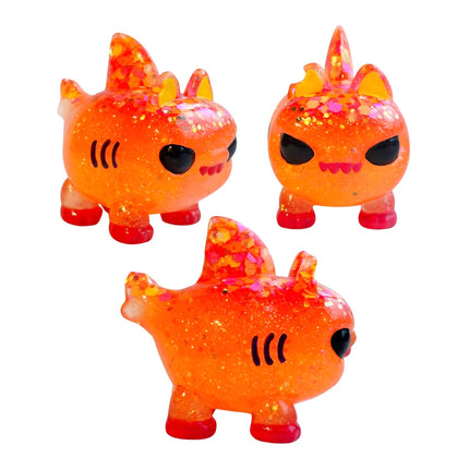 Orange Sparkles Cat Shark