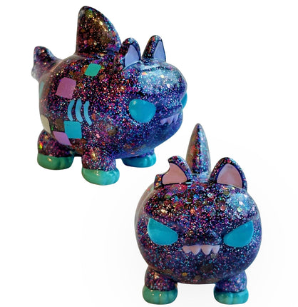 Berry Sparkle Pixel Cat Shark