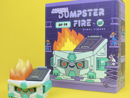 Mecha Dumpster Fire Vinyl Figure