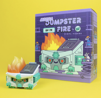 Mecha Dumpster Fire Vinyl Figure