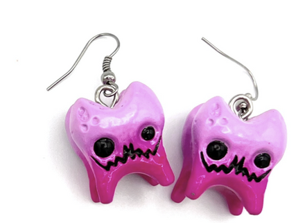 Pink Rotty Earrings