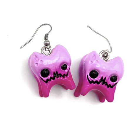 Pink Rotty Earrings