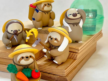 Farmer Sloth Figurine