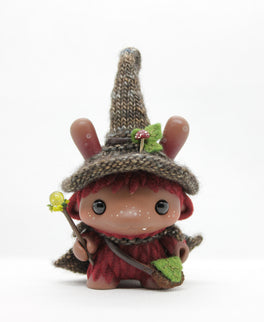 Beanie Bat - Snaggletooth Burgundy Dunny