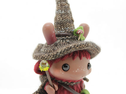 Beanie Bat - Snaggletooth Burgundy Dunny